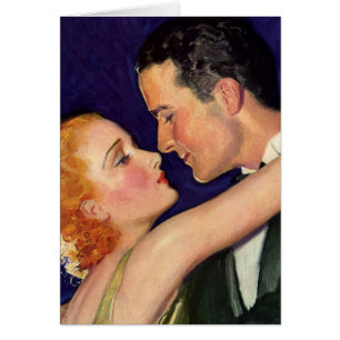 Cartão Vintage Love and Romance, Filmes Retro Hollywood