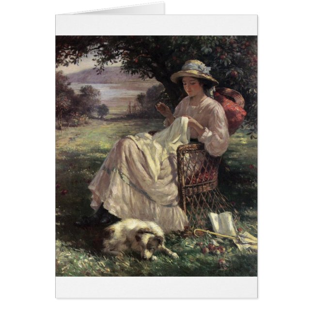 Cartão Vintage - Luz solar e sombras, (Frente)