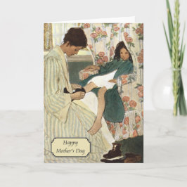 Cartão Vintage Madre e Criança por Jessie Willcox Smith
