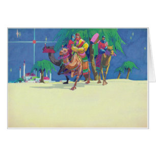 Cartão Vintage Magi em Camelos