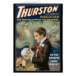 Cartão Vintage Magic Poster, Thurston, The Excelente Magg