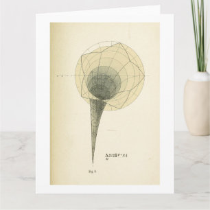 Cartão Vintage Math Illustration Greeting Card