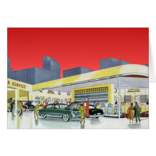 Cartão Vintage - Mecânica Automática Completa Garagem d