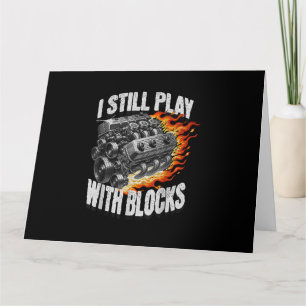 Cartão Vintage Mechanic Garage Car Engine I Ainda Joga Wi