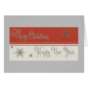 Cartão Vintage Merry Christmas