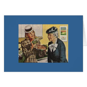 Cartão Vintage mostra Casserole para Elder