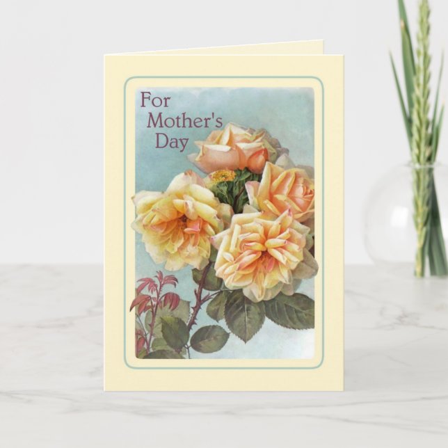 Cartão Vintage Mother's Day (Frente)