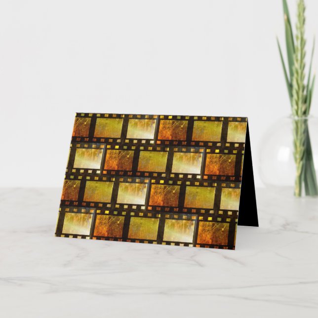 Cartão Vintage Movie reel film funny romantic card (Frente)