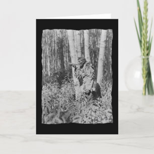 Cartão Vintage Native American Cree