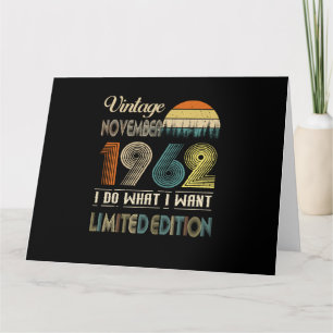 Cartão Vintage Novembro De 1962 What I Want Limited Editi
