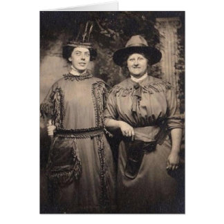 Cartão Vintage Odd Women