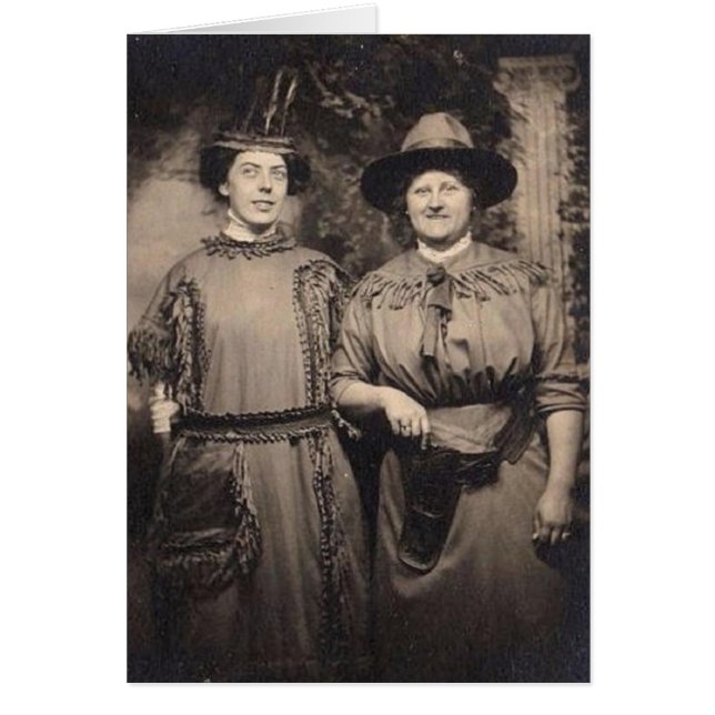 Cartão Vintage Odd Women (Frente)