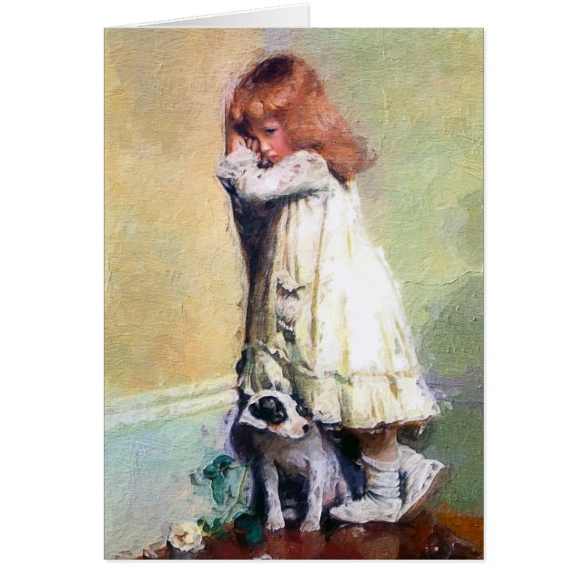 Cartão Vintage Oil Painting Masterpaper (Frente)