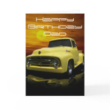 Vintage Old Antique Yellow Truck