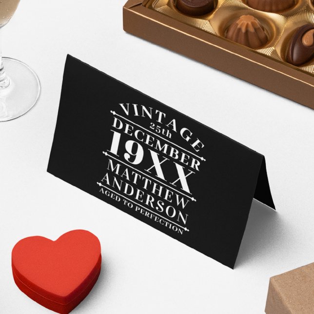 Cartão Vintage personalizada envelhecida em perfeição (Criador carregado)