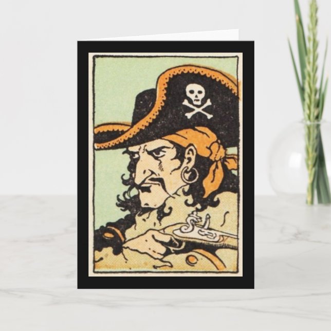 Cartão Vintage Pirate (Frente)