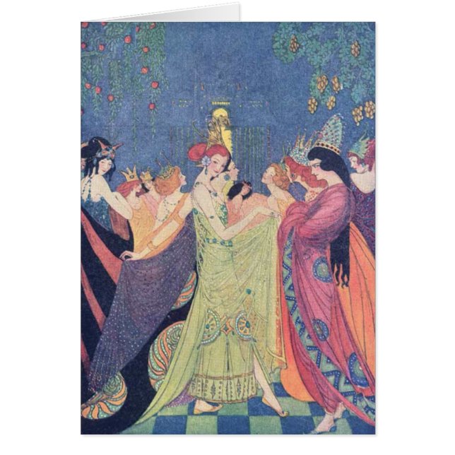 Cartão Vintage - pnha sobre seus calçados da dança, (Frente)