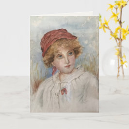 Cartão Vintage Portrait Thinking of You | Soft Sym