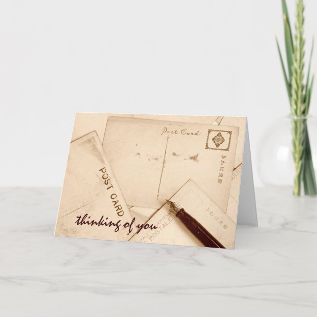 Cartão Vintage Postcards Card (Frente)