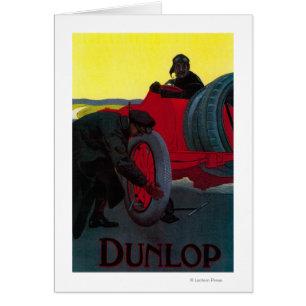 Cartão Vintage PosterEurope de Dunlop