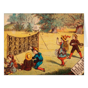Cartão Vintage: propaganda do cozimento -