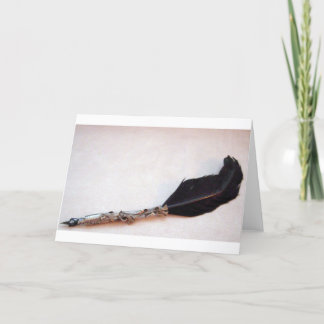 Cartão Vintage Quill Photography