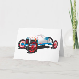 Cartão Vintage Race Car Classic Auto