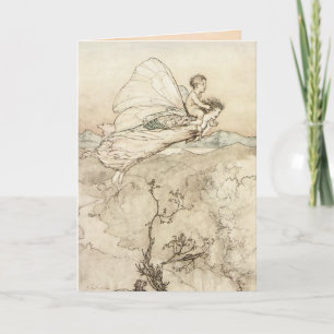Cartão Vintage Rackham Fairy