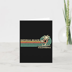 Cartão Vintage Retro Férias de Verão Califórnia Imperial