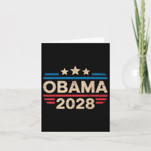 Cartão Vintage Retro Obama Para O Presidente 2028 Engraça
