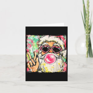 Cartão Vintage Retro Papai Noel Chiclete Nk Sungles Natal