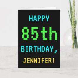 Cartão Vintage/Retro Video Game de Diversão - Aspecto 85º