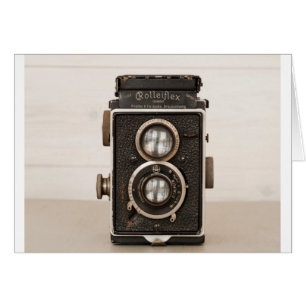 Cartão Vintage Rolleiflex Twin Câmera