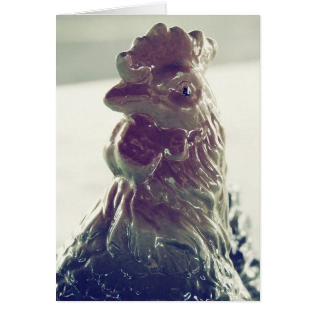 Cartão Vintage Rooster (Frente)