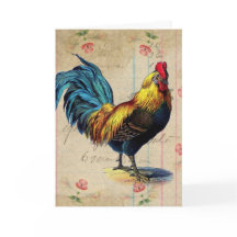 Vintage Rooster, Birthday