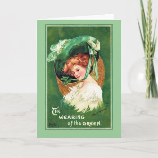 Cartão Vintage Saint Patrick's Day Notecard