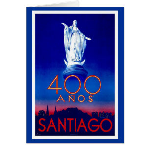 Cartão Vintage Santiago