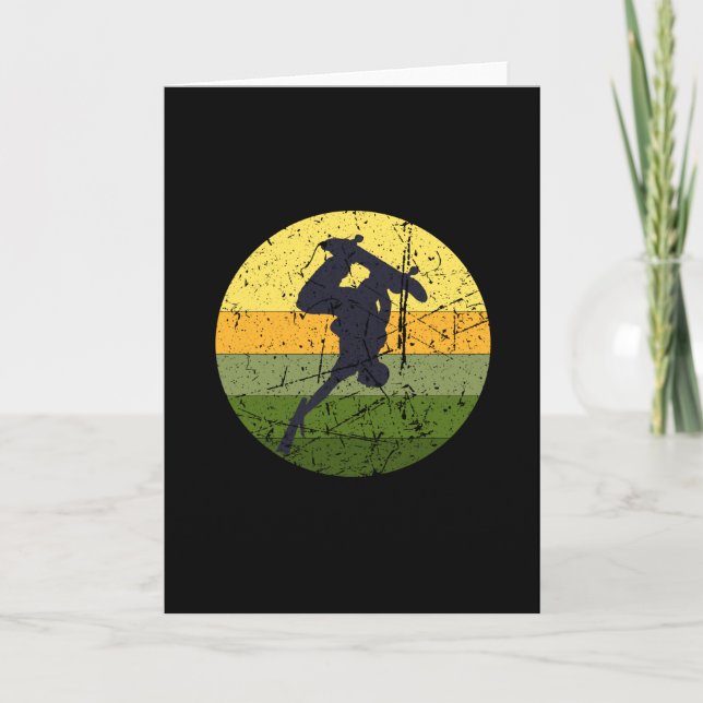 Cartão Vintage Skateboard (Frente)