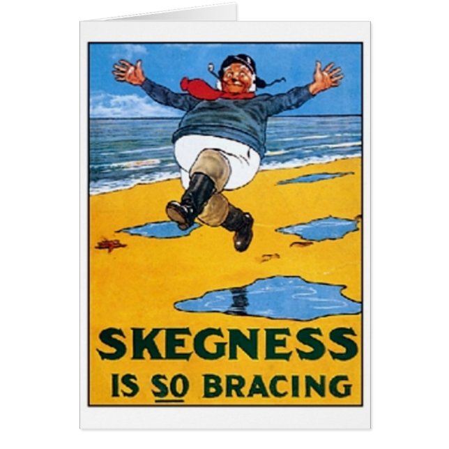 Cartão Vintage Skegness Ad - Skegness é tão surpreendente (Frente)