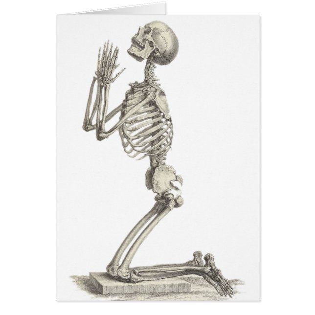 Cartão Vintage Skeleton (Frente)