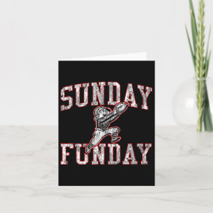 Cartão Vintage Sunday Funday T Shirt New England