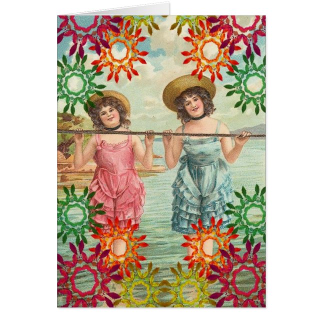 Cartão Vintage Swimwear (Frente)