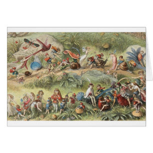 Cartão Vintage - terra feericamente,