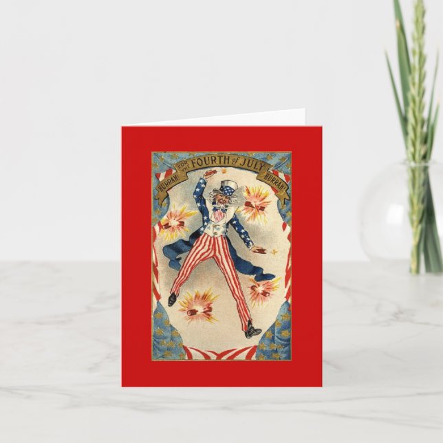 Cartão Vintage Tio Sam (Frente)