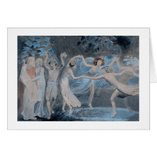 Cartão Vintage - Titania, Oberon & disco,