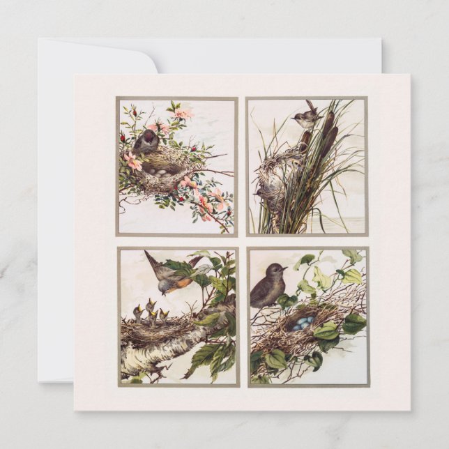 Cartão Vintage tradicional Natal vitoriano (Frente)