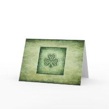 Vintage trendage grundge Irish shamrock