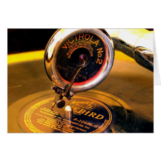 Cartão Vintage Victrola