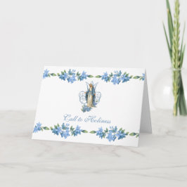 Cartão Vintage Virgin Mary Catholic Floral Religious