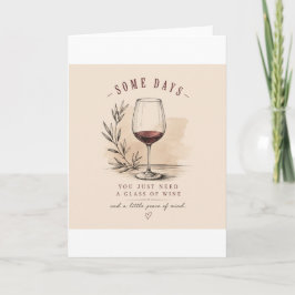 Cartão Vintage Wine Lover | Red Wine Design